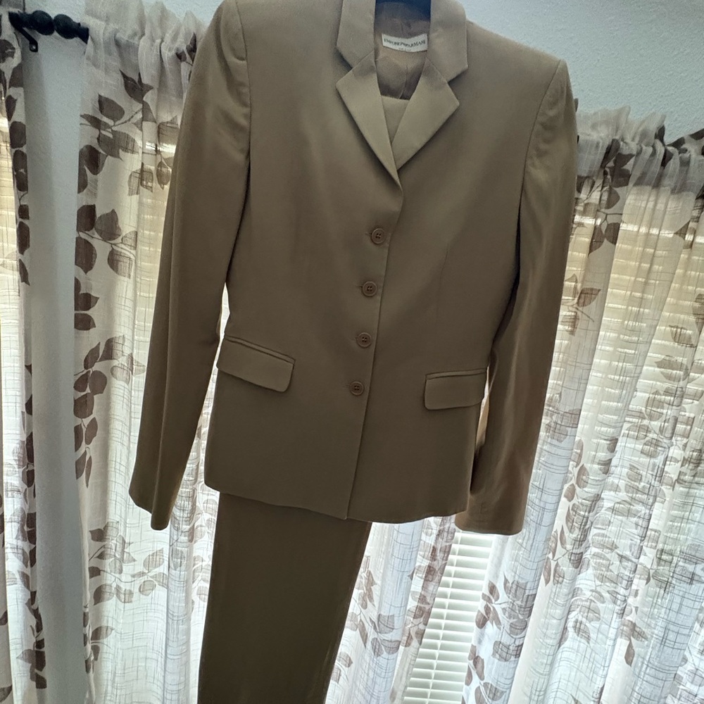 90s Emporio Armani Tan suit set